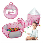 CARPA, TÚNEL Y PISCINA DE PELOTAS 3 EN 1