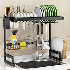 Escurridor Platos Acero Inoxidable 2 Niveles