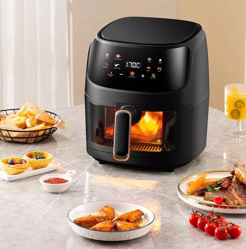 Freidora de Aire SILVER CREST 8 Litros+ GRATIS 12 utensilios de cocina