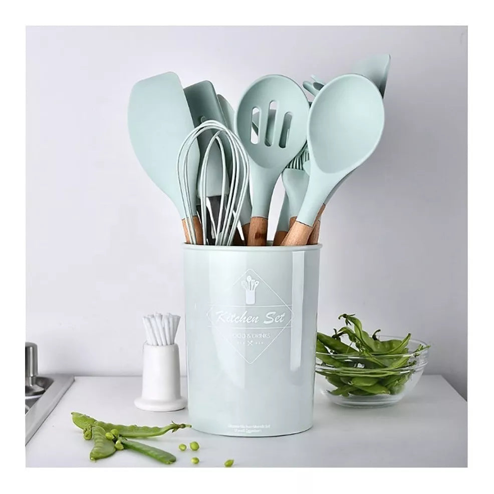Set 12 Utensilios Cocina en Silicona