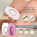 Depiladora Láser IPL Permanente Corporal + Masajeador facial