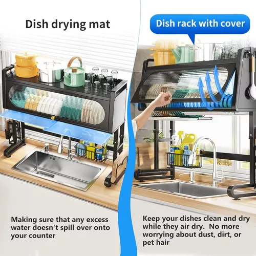 Organizador Con Tapa Escurridor Platos