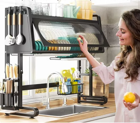 Organizador Con Tapa Escurridor Platos